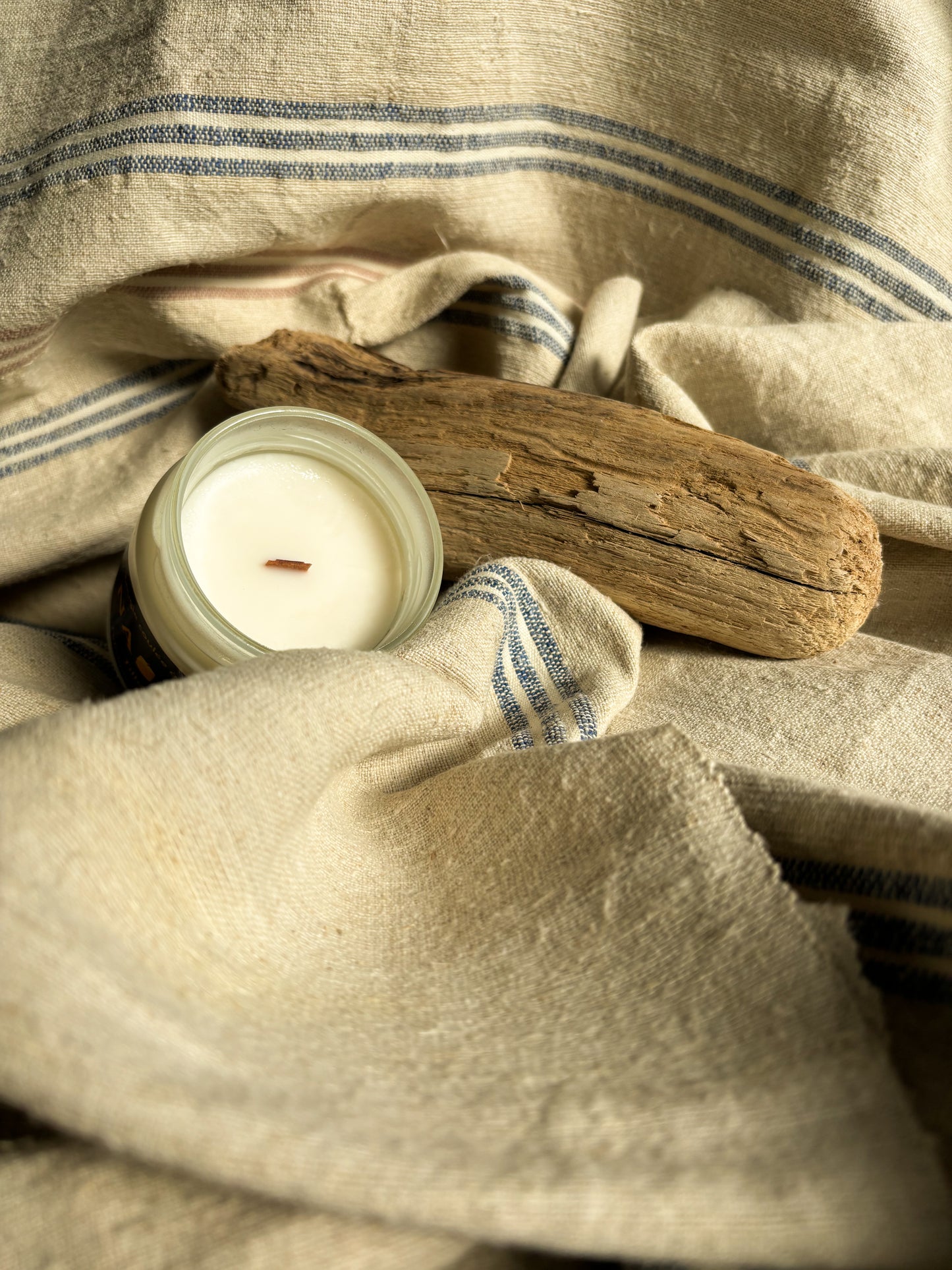 Bougie Tilleul · Apaisement & Douceur · Cire végétale 80g