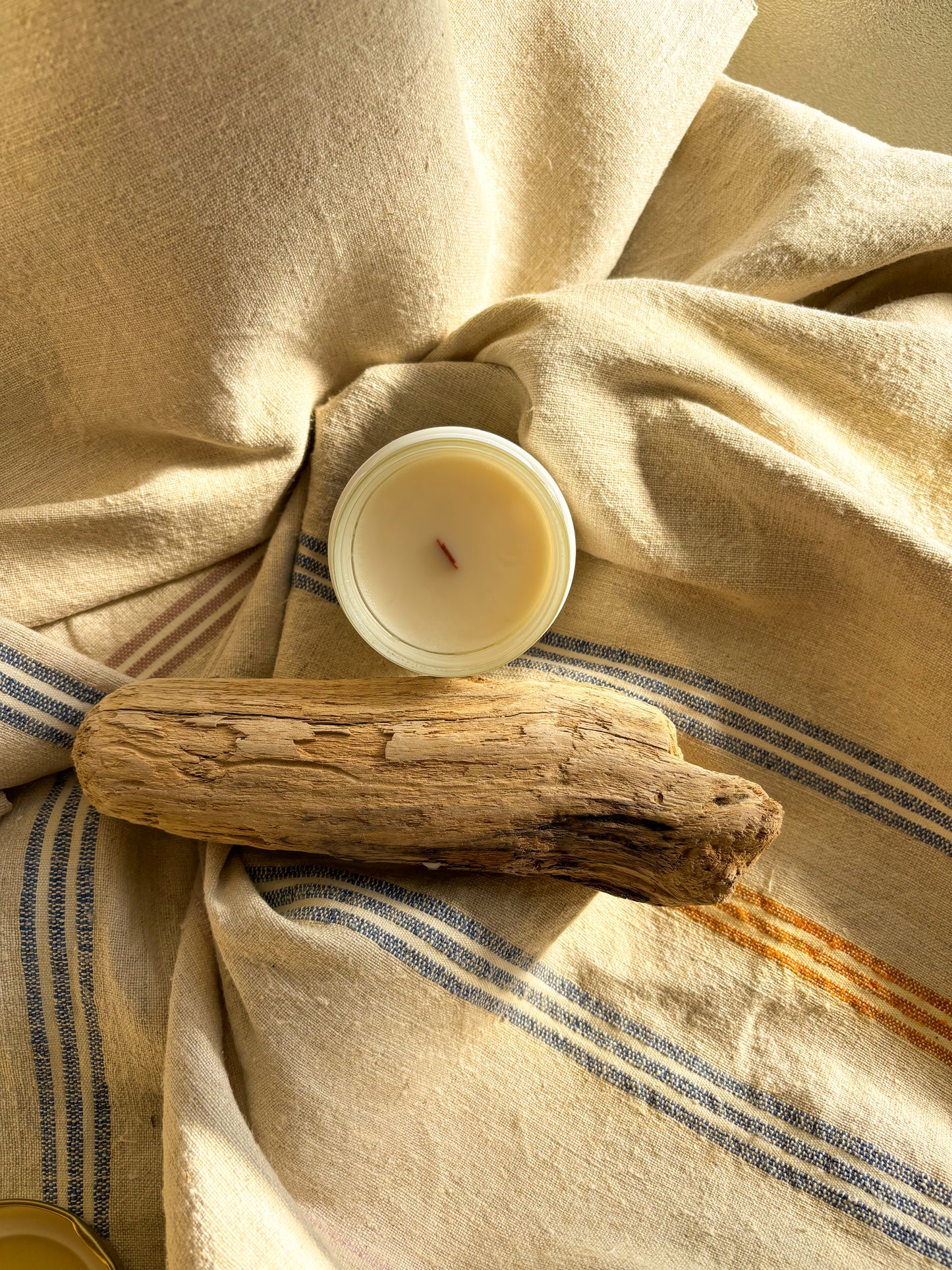 Bougie Tilleul · Apaisement & Douceur · Cire végétale 160g