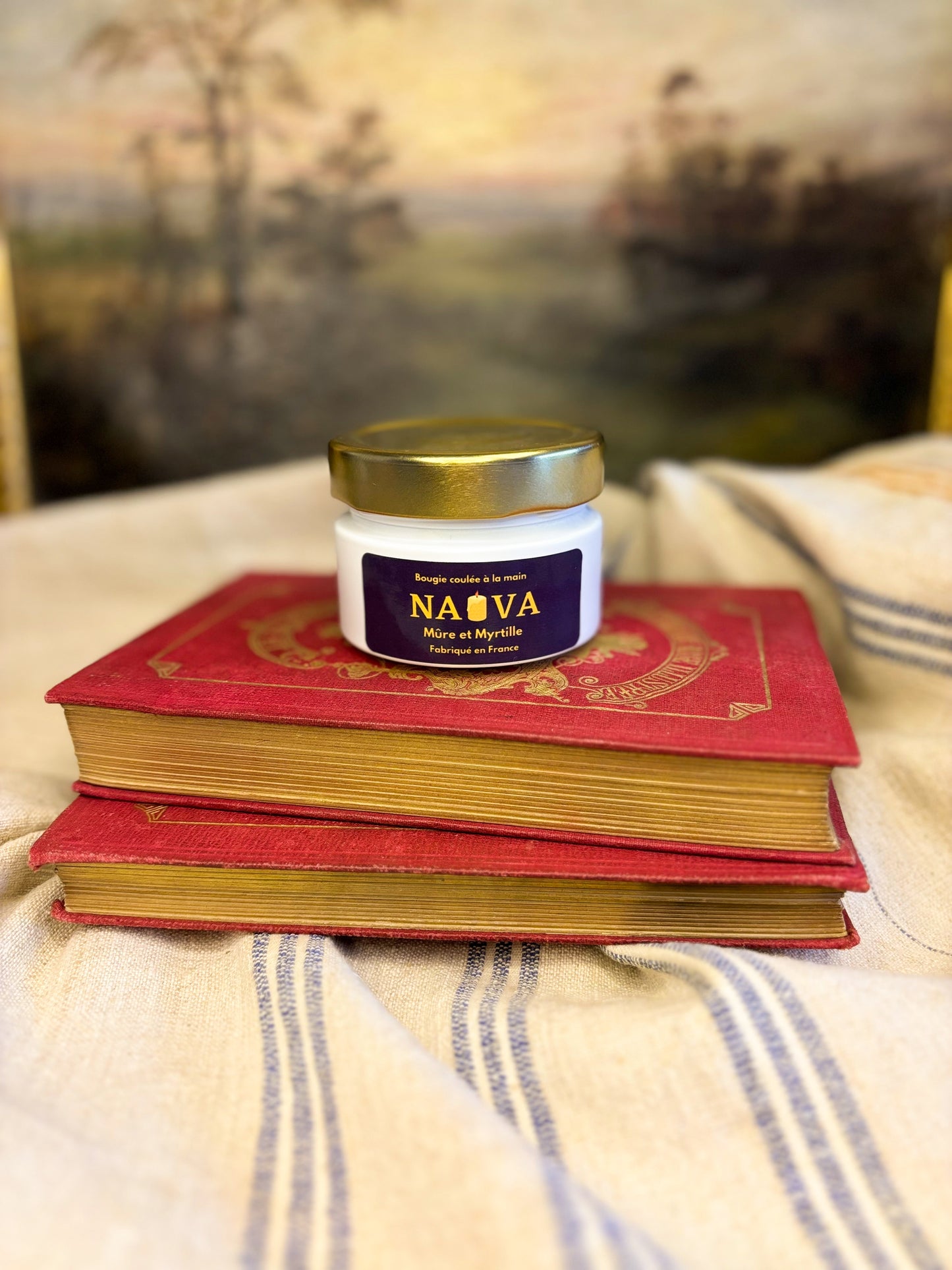 Bougie Mûre & Myrtilles · Évasion Sauvage · Cire végétale 80g