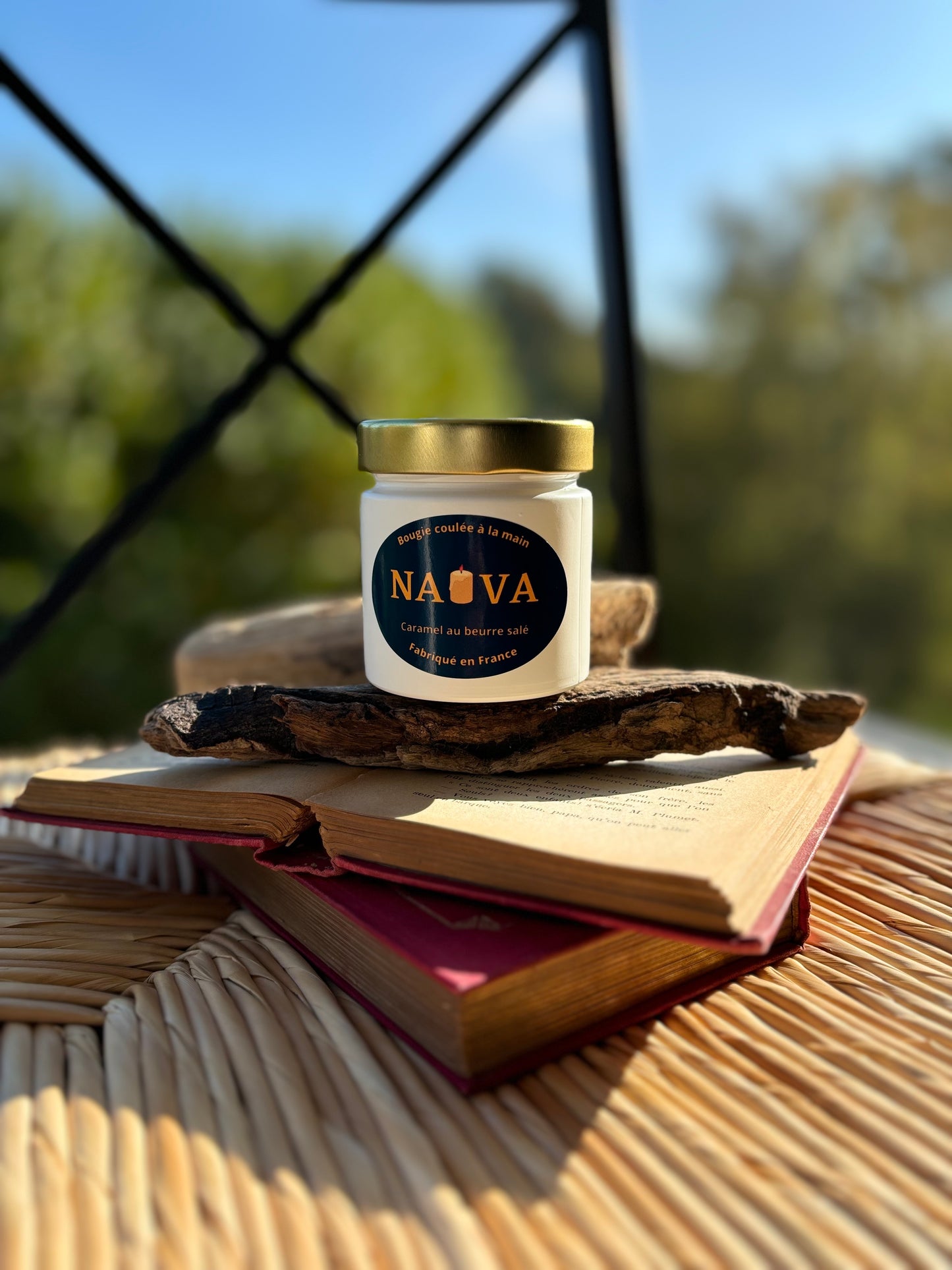 Bougie Caramel Beurre Salé · Douceur Réconfortante · Cire végétale 160g