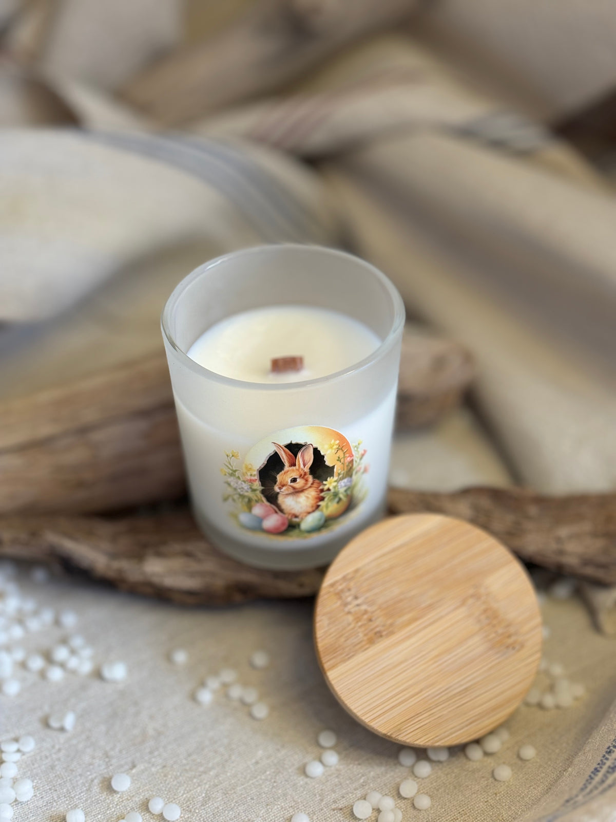 Bougie Pâques · Édition Limitée · Cire végétale 130g